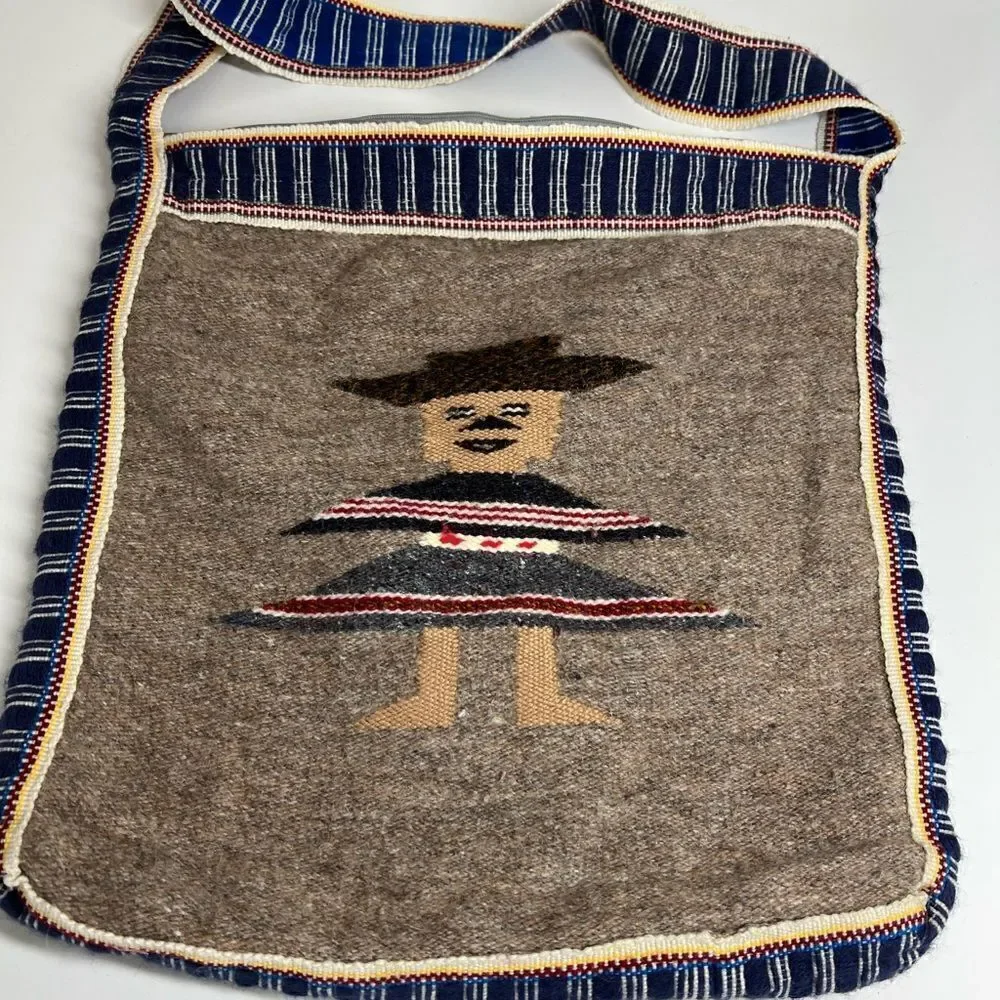 Mexican Crossbody Bags | Mexican Falsa Blanket Handmade Hippie Hobo Vintage
